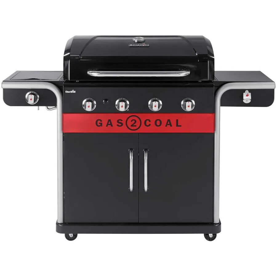 Char-Broil Gratar pe gaz si carbuni hibrid Char-Broil Gas2Coal 2.0 440 cu 4 arzatoare 140926