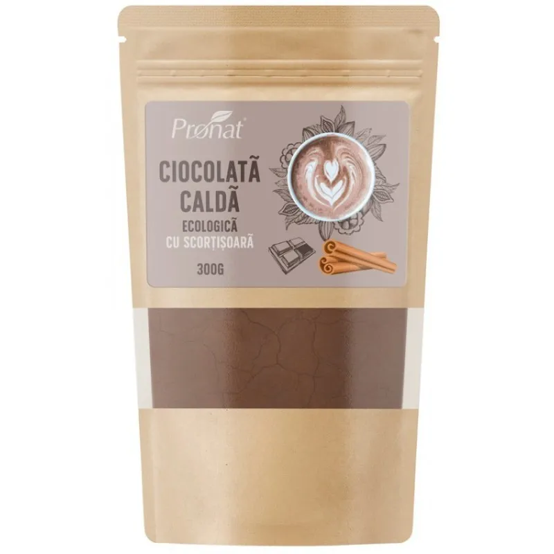 Ciocolata Calda Bio cu Scortisoara 300 g, Pronat