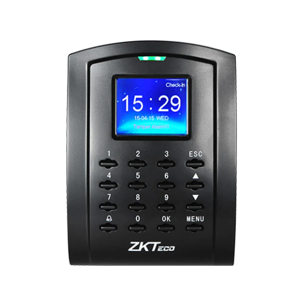 Cititor de proximitate standalone TCP/IP ZKTeco ACO-SC105-12, ecran color 2 inch, EM/MF, 125 KHz/13.56 MHz, cod PIN, 30.000 carduri, 80.000 evenimente