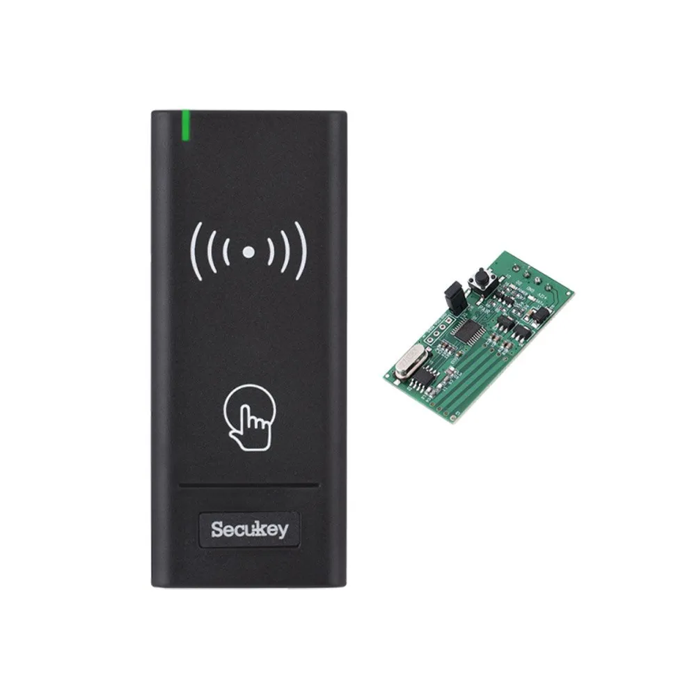 Cititor proximitate wireless ZKTeco WR1-EM, RFID 125 KHz, 433 MHz, 30 m