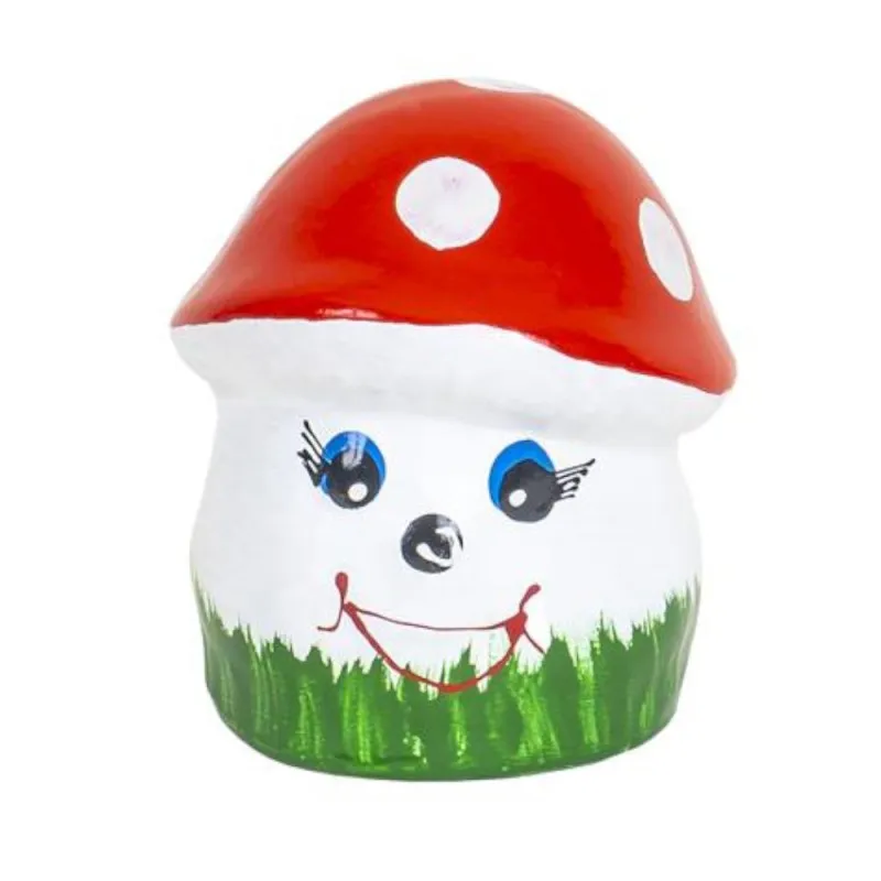 Ciuperca Decorativa Gradina, Mini, Latime 8 cm, Inaltime 10 cm, Ceramica