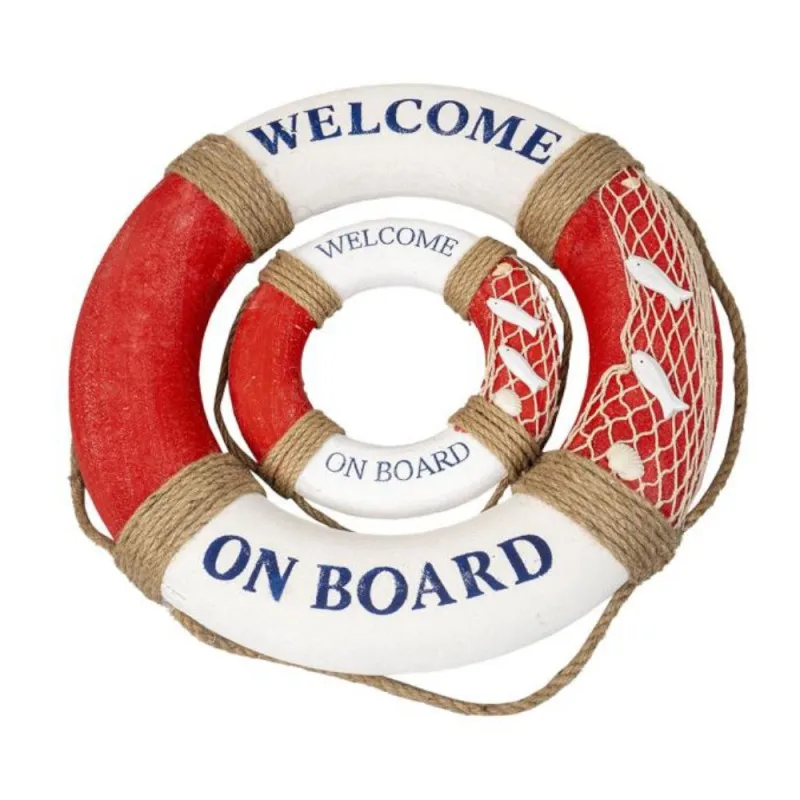 Colac Decorativ pentru Vapor, Model Welcome, Diverse Culori, 2 Bucati