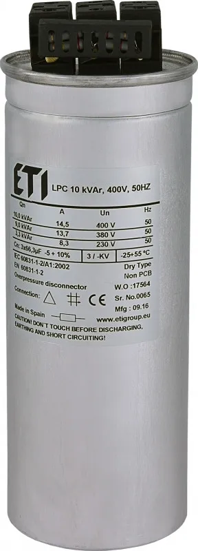 condensator lpc 10 kvar, 400v, 50hz 004656750