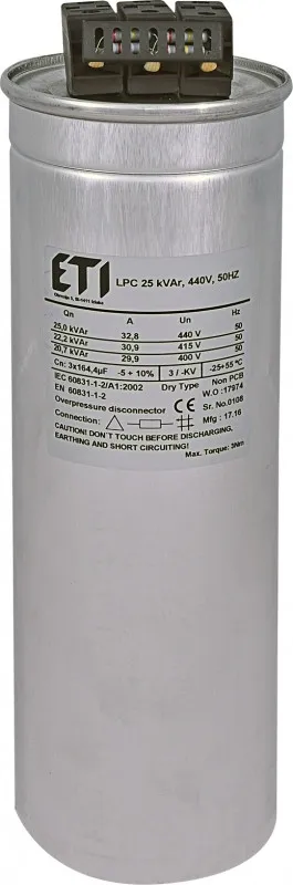 condensator lpc 10 kvar, 440v, 50hz 004656760