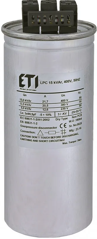 condensator lpc 15 kvar, 400v, 50hz 004656752