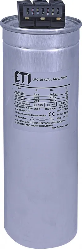 condensator lpc 25 kvar, 440v, 50hz 004656764
