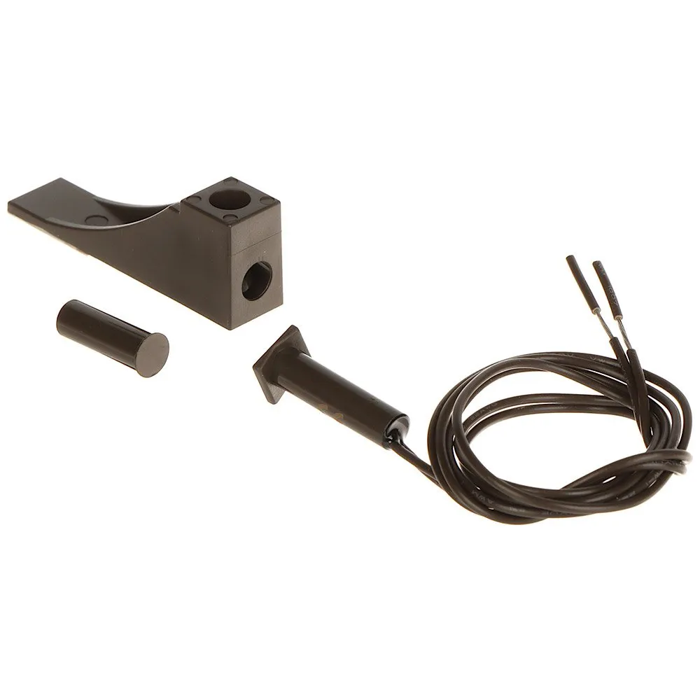 Contact magnetic cu suport Satel B-21 BR, incastrat, NO, maro