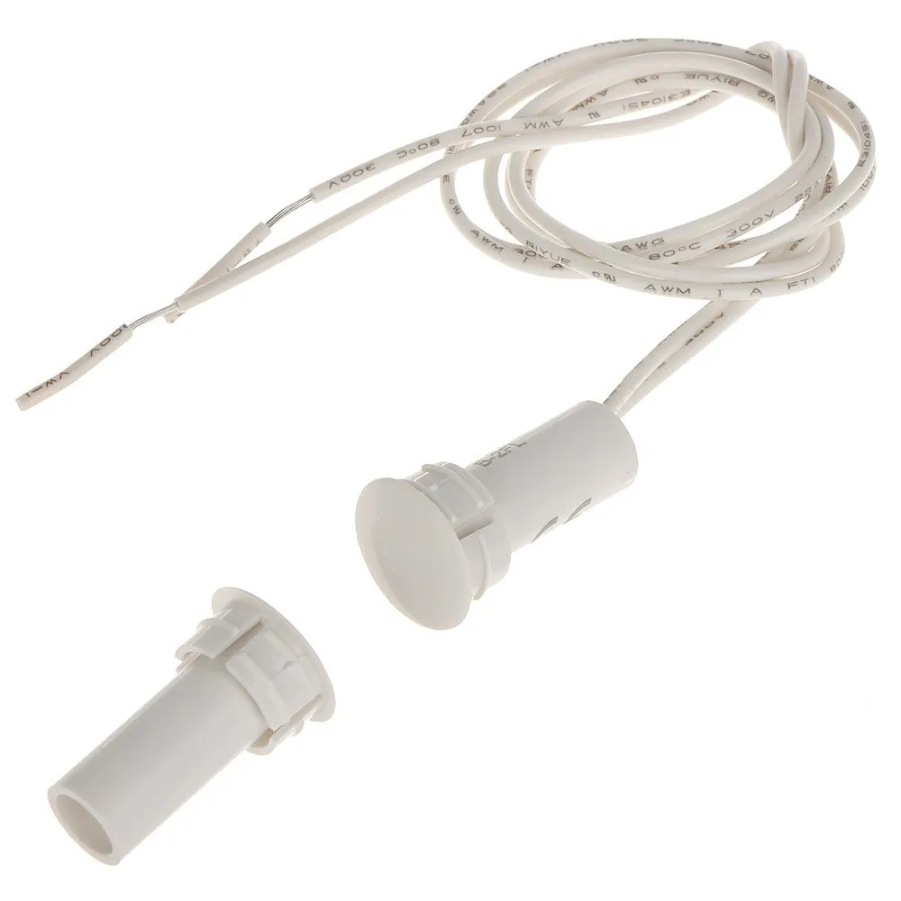 Contact magnetic Satel B-2FL, incastrat, NC, alb