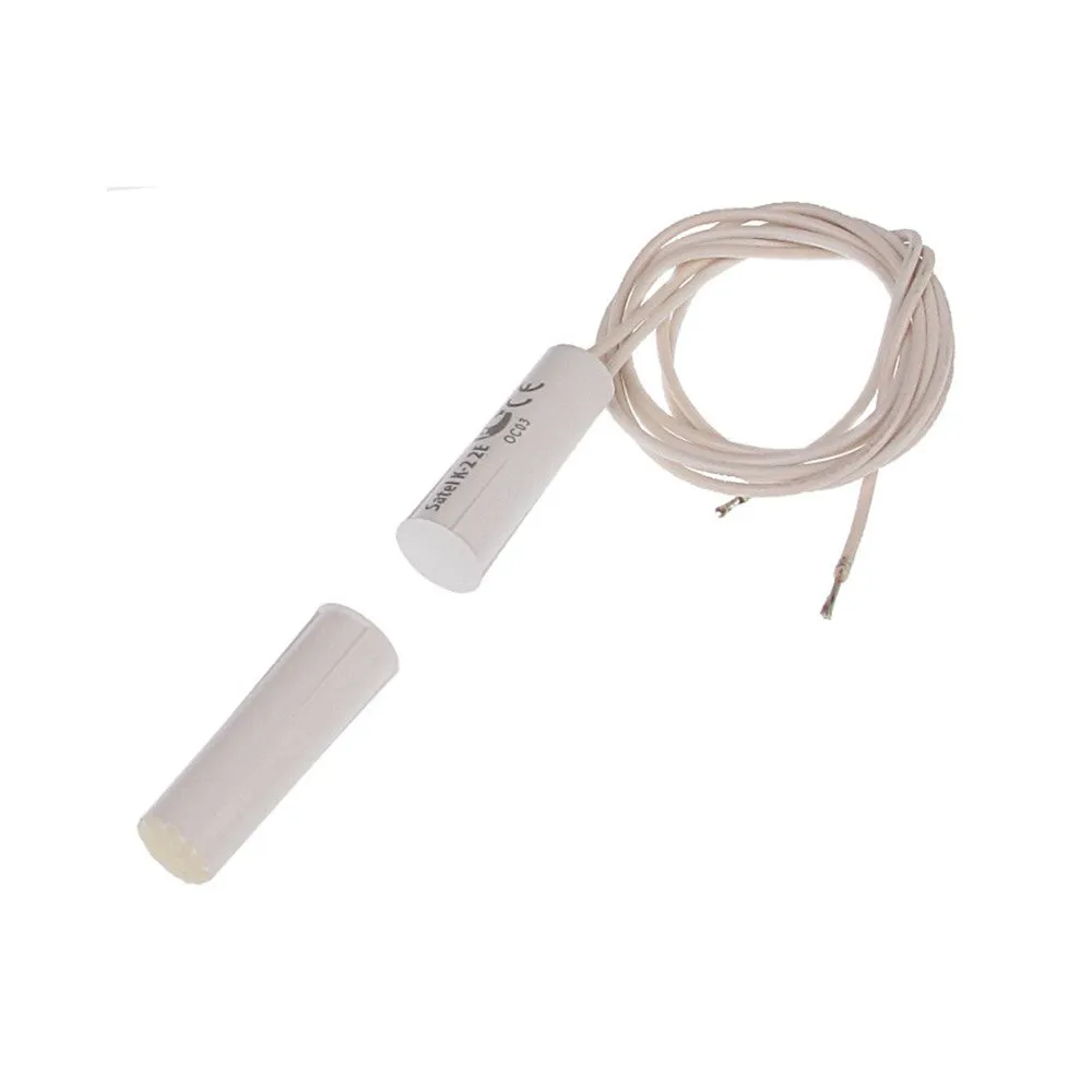 Contact magnetic Satel K-3 2E, incastrat, NC, rezistor EOL, alb