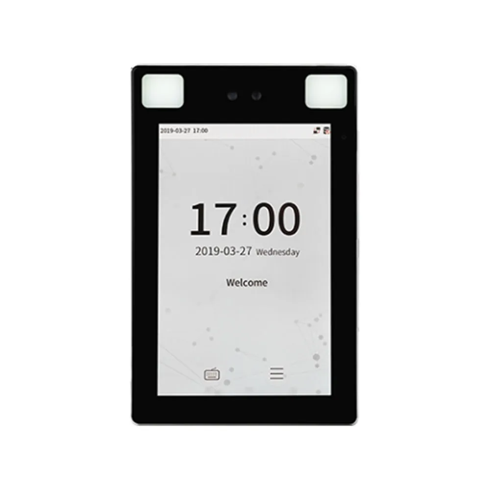 Controler de acces facial IP ZKTeco GL-PROFACE-X-P-1-W, ecran 8 inch, 2 MP, 30.000 fete, 50.000 carduri, 10.000 evenimente