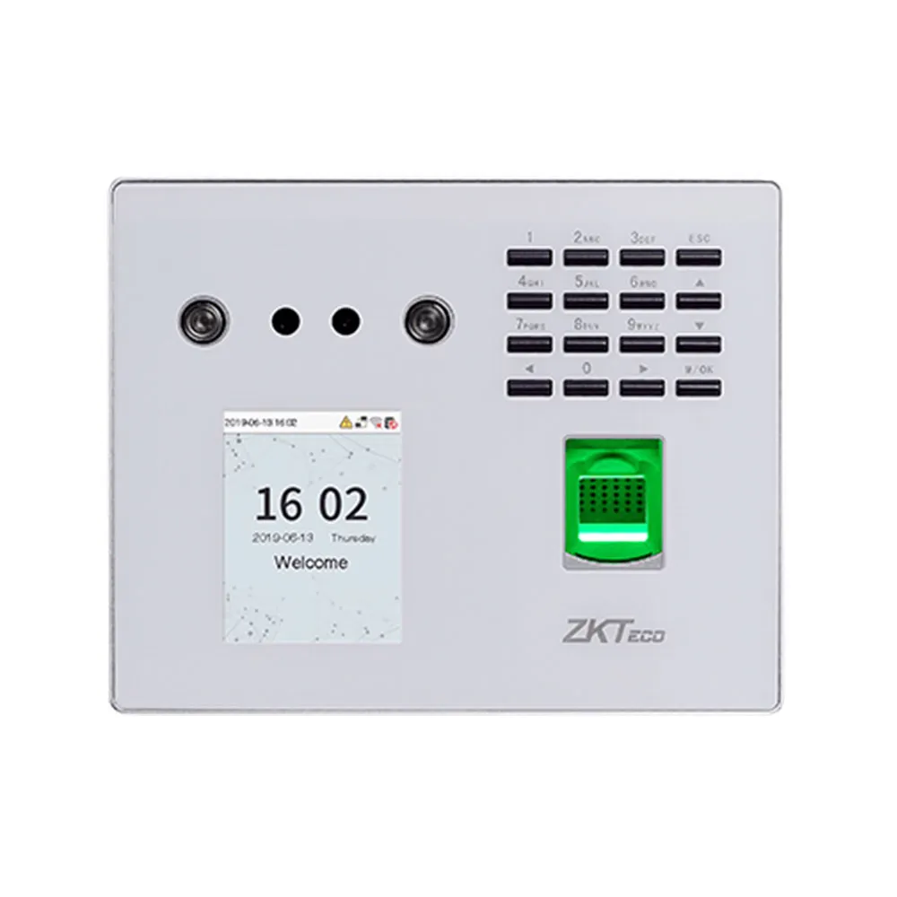 Controler de acces IP biometric ZKTeco TA-MB560-VL, ecran 2.8 inch, parola, 3.000 fete, 3.000 amprente, 10.000 carduri, 100.000 evenimente