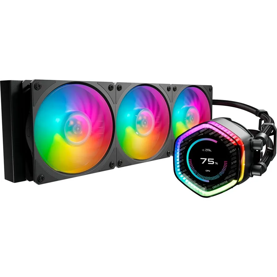 COOLER&nbsp;MASTER Cooler CPU Cooler Master MasterLiquid 360 ION, 3 ventilatoare, Negru
