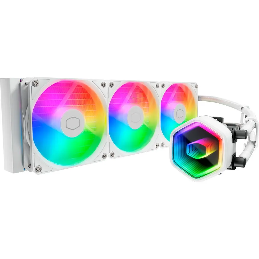 COOLER&nbsp;MASTER Cooler procesor Cooler Master MasterLiquid 360 Core II, ARGB LED, 3 x 120 mm, Alb