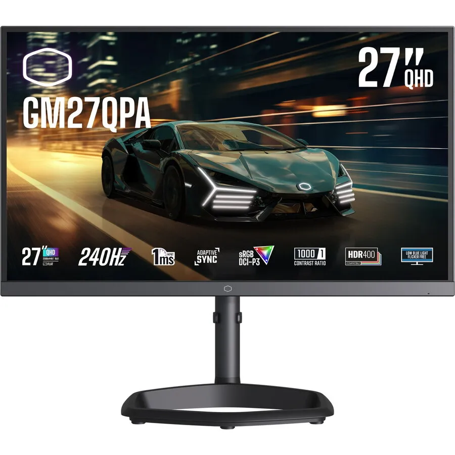COOLER&nbsp;MASTER Monitor Cooler Master GM27QPA, Display 27 QHD 2.560 x 1.440, IPS, Adaptive-Sync, 240Hz, Negru
