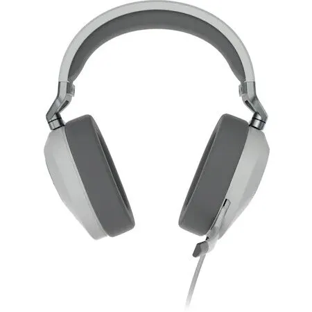 CORSAIR Casti gaming cu microfon Corsair HS65, Surround, Dobly Audio 7.1 Sound ID, conector USB & 3.5mm, Alb