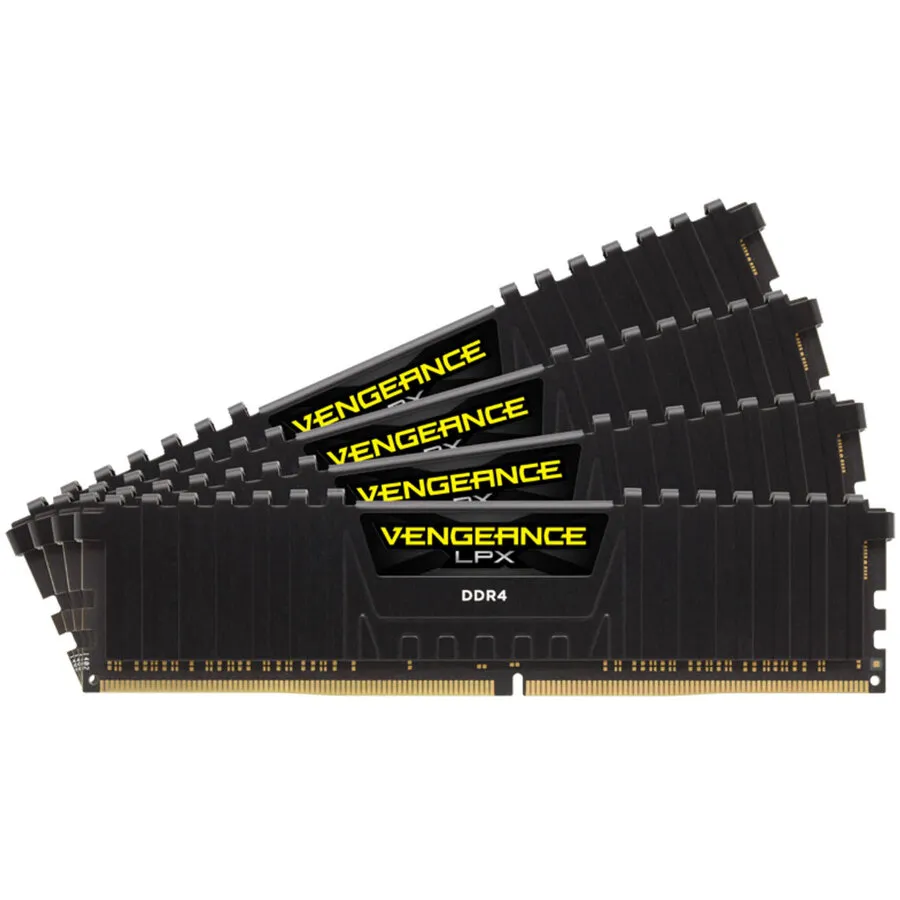 CORSAIR Memorie Corsair Vengeance LPX Black 64GB, DDR4, 2666MHz, CL16, Quad Channel Kit