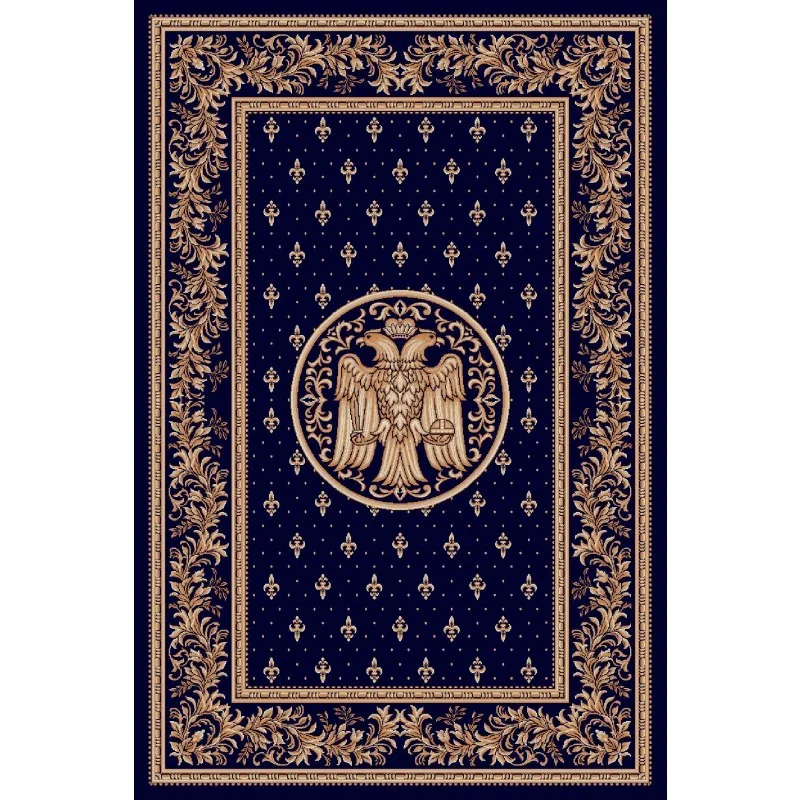 Covor Bisericesc Dreptunghiular, 100 x 200 cm, Albastru, Lotos 15032/810