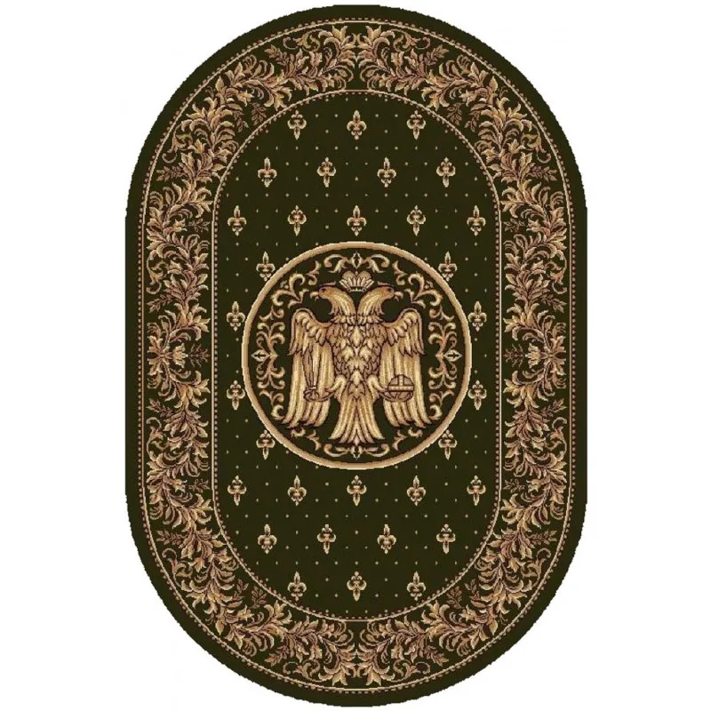 Covor Bisericesc Oval, 150 x 230 cm, Verde, Lotos 15032