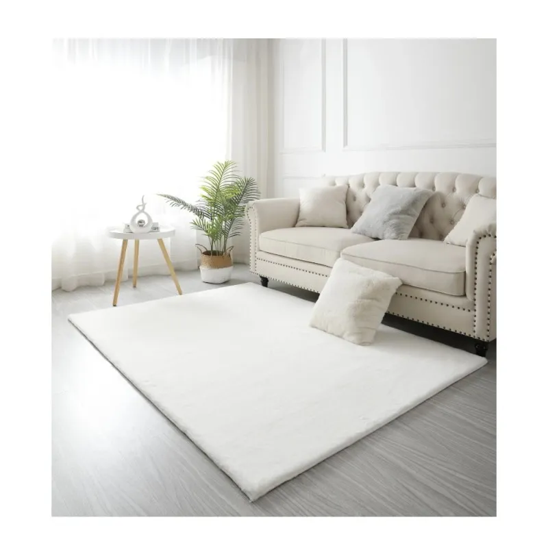 Covor Blanita Alb, Antiderapant, 50 cm x 80 cm, Soft Lop