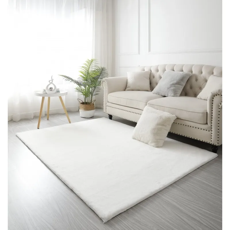 Covor Blanita Alb, Antiderapant, 60 cm x 100 cm, Soft Lop 060