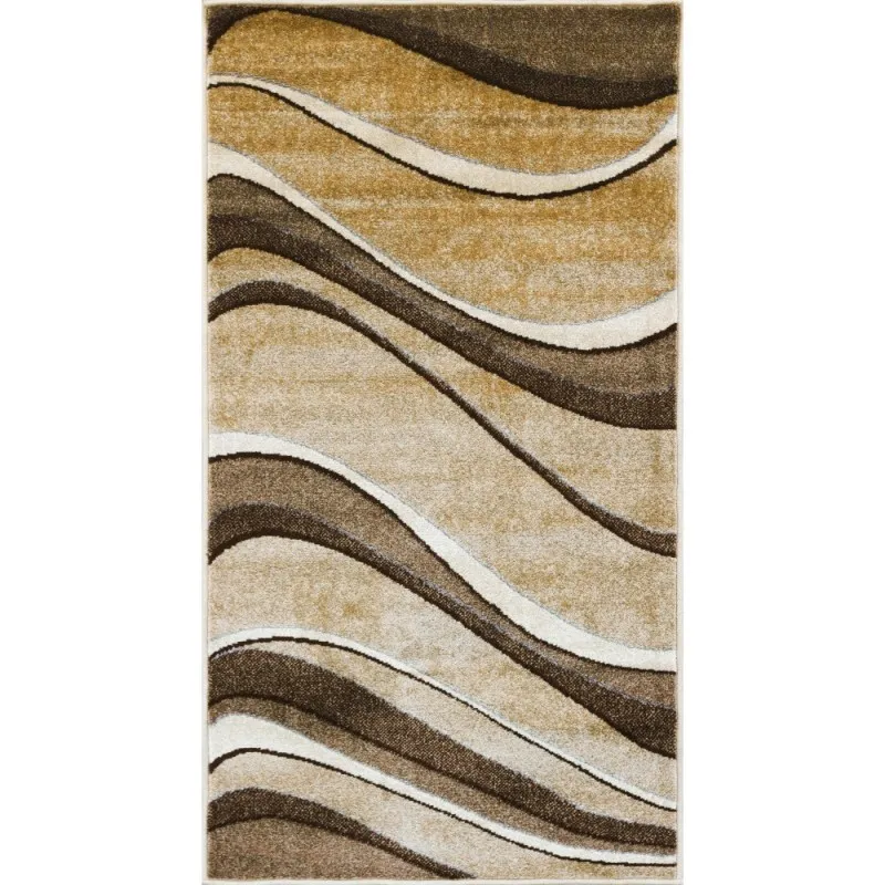 Covor Dreptunghiular, 60 x 110 cm, Bej / Maro, Daffi 13001