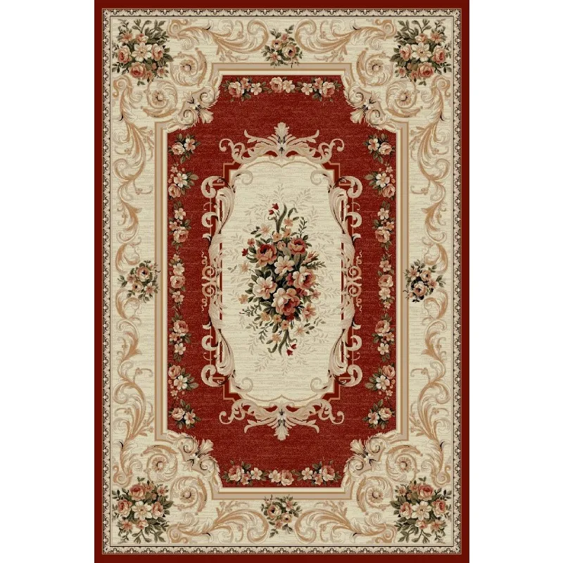 Covor Dreptunghiular, 60 x 110 cm, Rosu, Lotos Model Floral 535