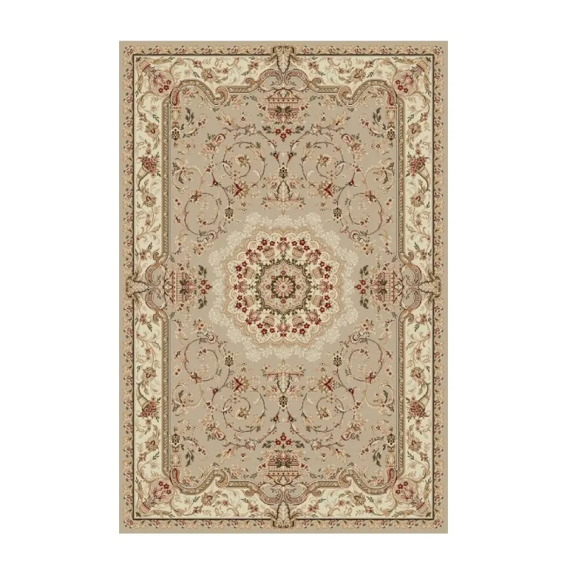 Covor Dreptunghiular, 80 cm x 150 cm, Bej / Crem, Model Lotos