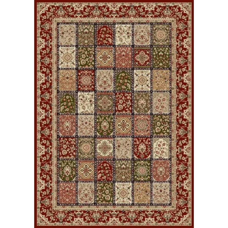 Covor Dreptunghiular, 80 x 200 cm, Rosu, Lotos Model Timbre 1518