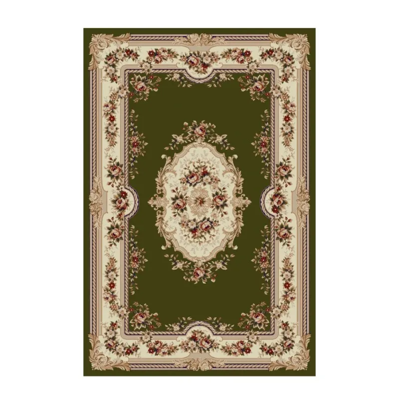 Covor Dreptunghiular, 80 x 200 cm, Verde, Model Floral Lotos