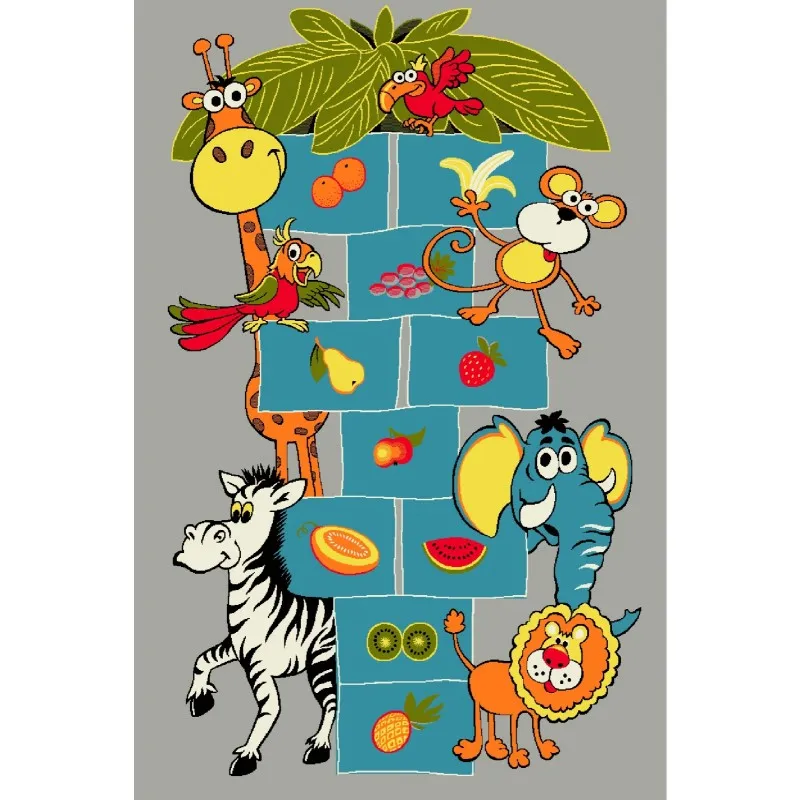 Covor Dreptunghiular pentru Copii, 160 x 230 cm, Gri, Kolibri Sotron 11120