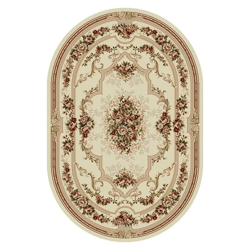 Covor Oval, 200 x 300 cm, Crem, Lotos Clasic 574-100