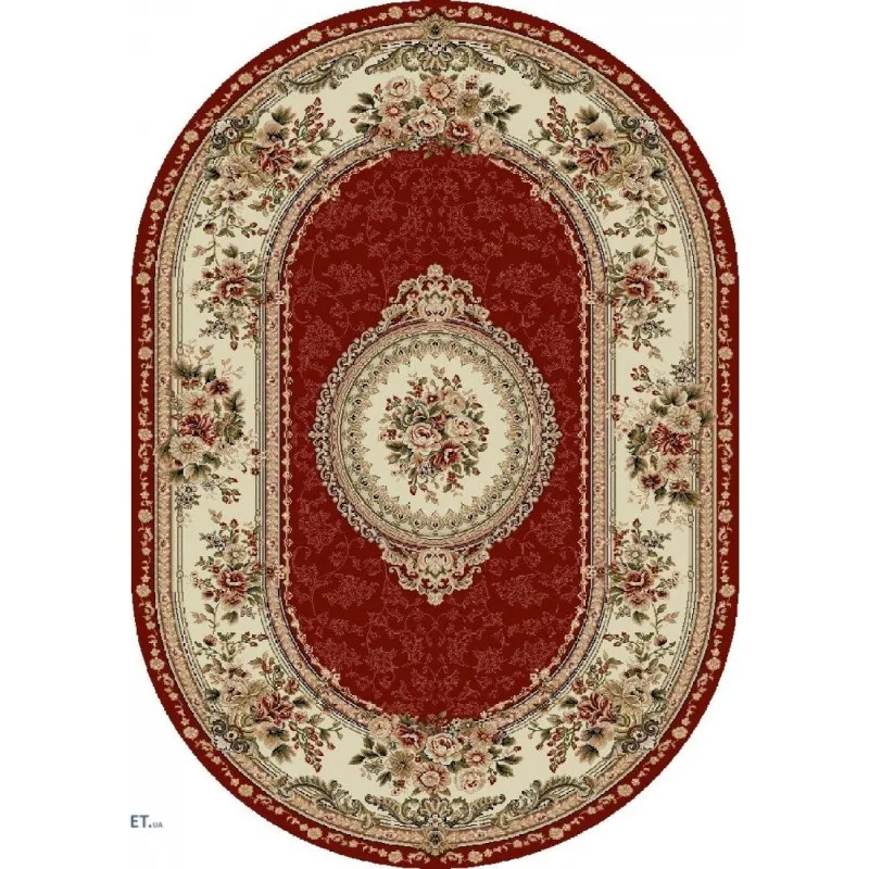Covor Oval, 60 x 110 cm, Rosu, Lotos 571