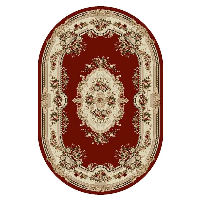 Covor Oval, 60 x 110 cm, Rosu, Lotos 575