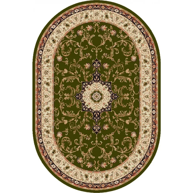 Covor Oval, 60 x 110 cm, Verde, Lotos 523