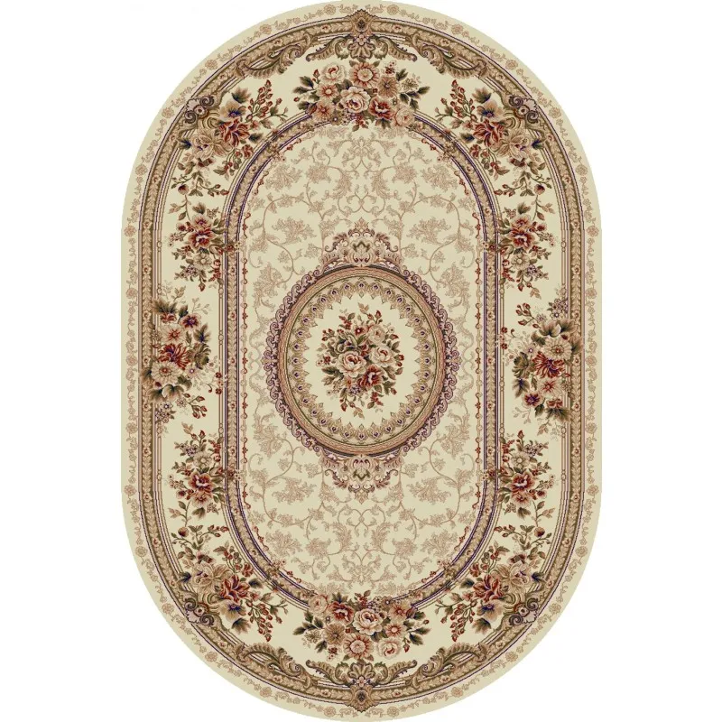 Covor Oval, 80 x 150 cm, Crem, Lotos 571