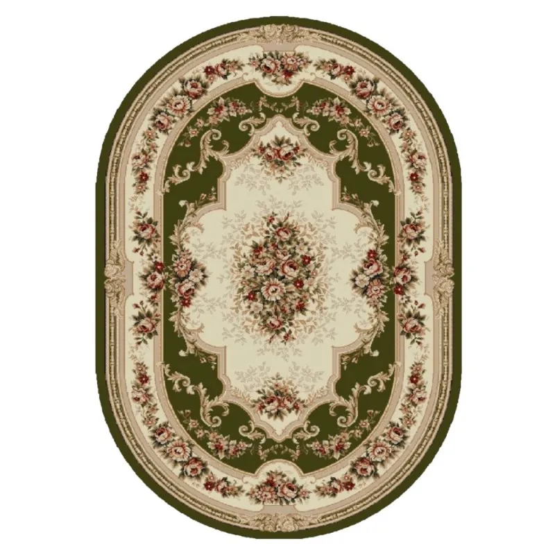 Covor Oval, 80 x 150 cm, Verde, Lotos 574/310
