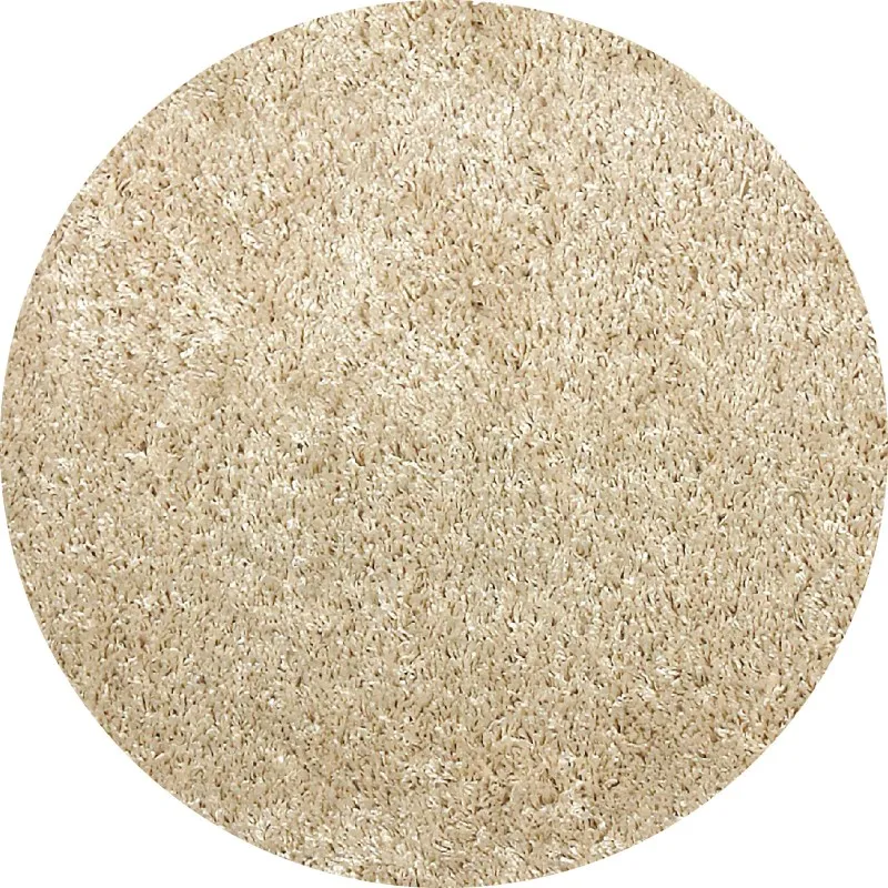 Covor Rotund Pufos, 67 x 67 cm, Bej, Fantasy 12500-80