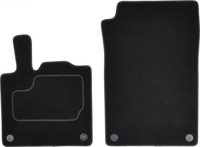 Covorase auto (fata, velur, 2 bucati, culoare negru) SMART FORTWO intre 2004-2007