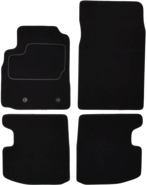 Covorase auto (set, velur, 4 bucati, culoare negru, 3 places) TOYOTA YARIS intre 1999-2005