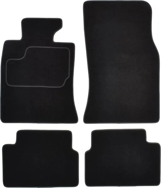 Covorase auto (set, velur, 4 bucati, culoare negru, 3 usi) MINI CLUBMAN (R55) intre 2007-2014