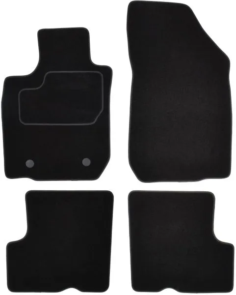 Covorase auto (set, velur, 4 bucati, culoare negru, 7 locuri) DACIA LOGAN MCV dupa 2007
