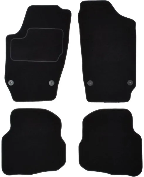 Covorase auto (set, velur, 4 bucati, culoare negru, facelifting) VW POLO intre 2001-2009