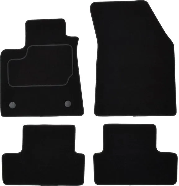 Covorase auto (set, velur, 4 bucati, culoare negru) RENAULT MEGANE IV dupa 2015