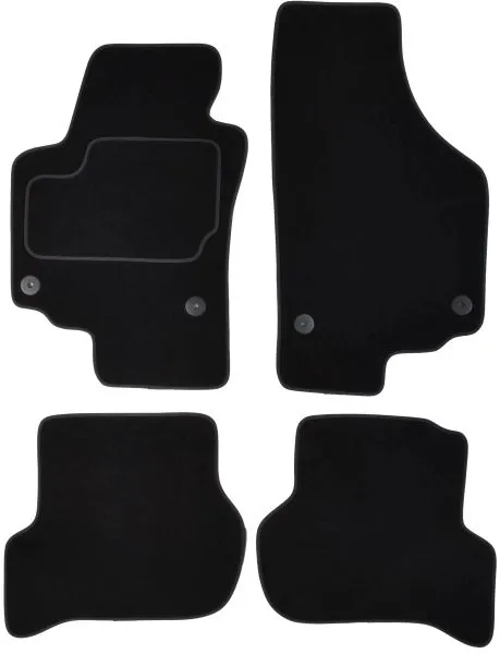 Covorase auto (set, velur, 4 bucati, culoare negru) SEAT ALTEA dupa 2004