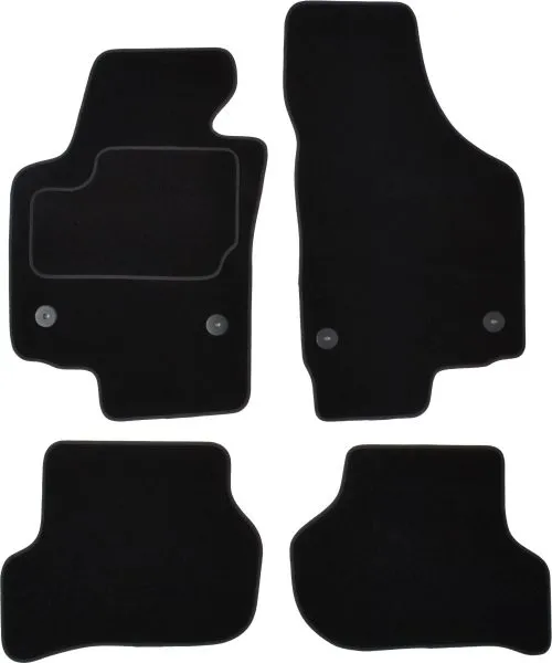 Covorase auto (set, velur, 4 bucati, culoare negru) SEAT LEON intre 2005-2012