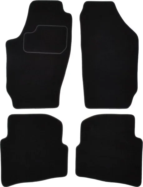 Covorase auto (set, velur, 4 bucati, culoare negru) SKODA FABIA I intre 1999-2008