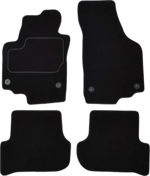 Covorase auto (set, velur, 4 bucati, culoare negru) SKODA YETI intre 2009-2017