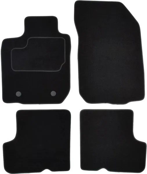 Covorase auto (set, velur, 4 bucati, culoare negru, spatiu montare 26cm) DACIA DUSTER intre 2010-2018