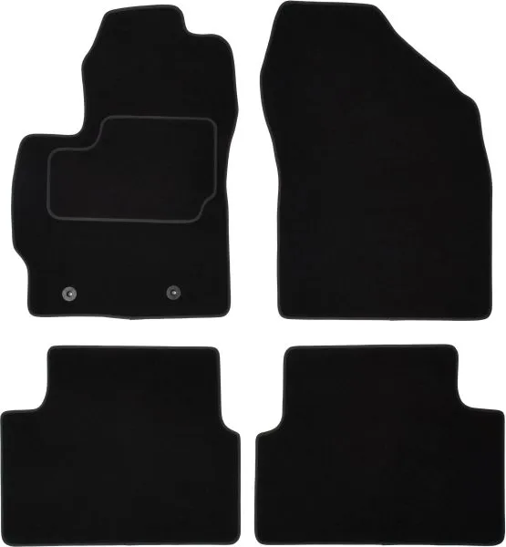 Covorase auto (set, velur, 4 bucati, culoare negru) TOYOTA AURIS intre 2006-2012
