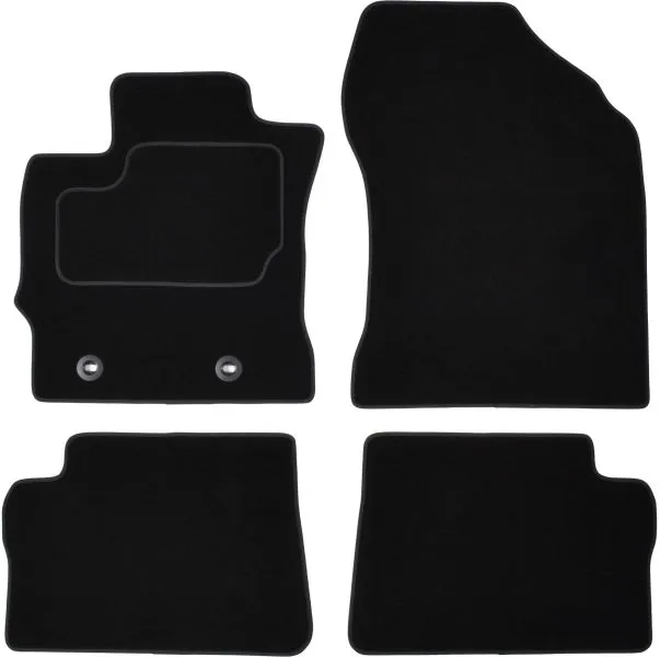 Covorase auto (set, velur, 4 bucati, culoare negru) TOYOTA AURIS intre 2012-2018